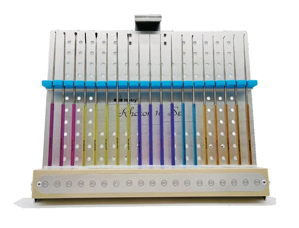 Bộ dụng cụ bóc tách vi phẫu thần kinh Rhoton 19 món – Hotry
