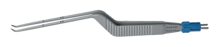 Kẹp lưỡng cực lưỡi lê Vesalius Micro EVO, đầu vi gập góc, tái sử dụng