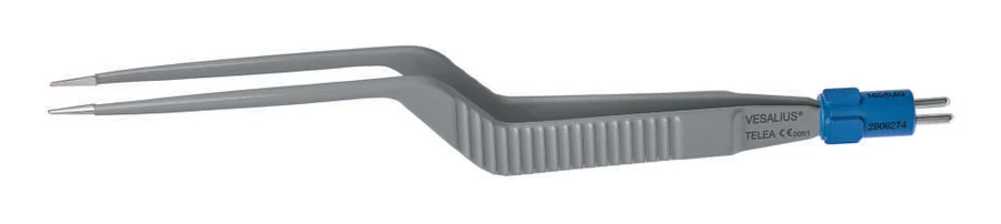 Kẹp lưỡng cực Vesalius Leonardo, tái sử dụng, đầu hợp kim bạc. Thương hiệu: Telea Medical · Xuất xứ: Ý.
